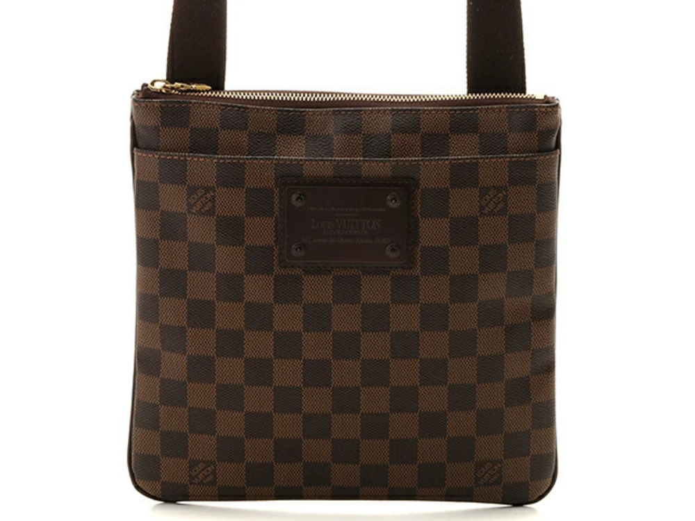 LOUIS VUITTON Shoulder Bag Pochette Plat Brooklyn Damier